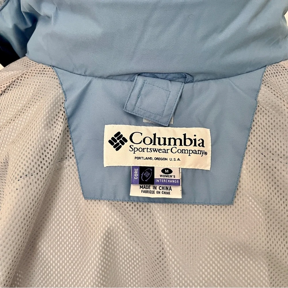 Columbia 4-in-1 Powder Blue Interchange Hooded Jacket, Size M